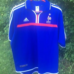 Adidas French FFF Soccer Jersey. Size XL.
